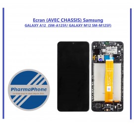 Ecran (AVEC CHASSIS) Samsung GALAXY A12  (SM-A125F/ SM-M125F) EMPLACEMENT: Z2-R3-E5