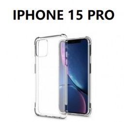 IPHONE 15 PRO SILICONNE 4 COIN RENFORCE TRANSPARENT