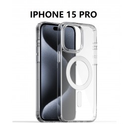 IPHONE 15 PRO SILICONNE MAGSAFE TRANSPARENT