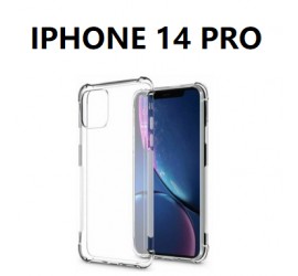 IPHONE 14 PRO SILICONNE 4 COIN RENFORCE TRANSPARENT 