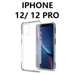 IPHONE 12/ 12 PRO SILICONNE 4 COIN RENFORCE TRANSPARENT