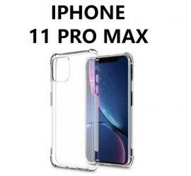IPHONE 11 PRO MAX SILICONNE 4 COIN RENFORCE TRANSPARENT