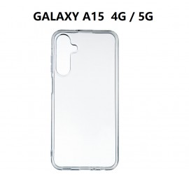 SILICONNE SIMPLE GALAXY A15 TRANSPARENT